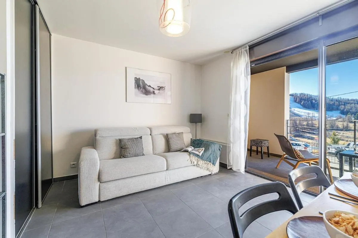 Apartment Valberg - Magnificent Studio Terrace With Parking Peone France